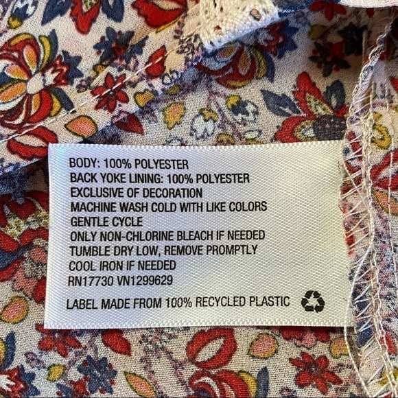 KNOX ROSE Long Sleeve Tassel Top, Boho, Festival, Hippy - Picture 7 of 10